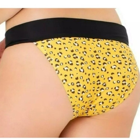 Sugar Coast Womens Wild Cat Leopard Print Cheeky Bikini Bottoms Size XL - Picture 3 of 10